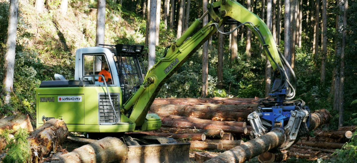 国産材利用と再植林のサステナブルなサイクルを目指す
