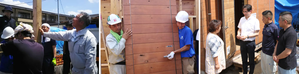 木材を活用した仮設住宅を熊本地震の被災地に寄付